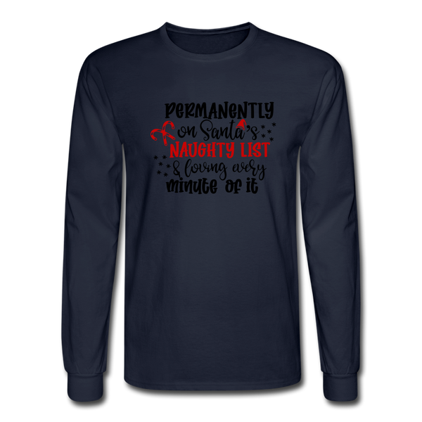 1093 4/4S Permanently On Naughty List PREMIUM TSHIRT - navy