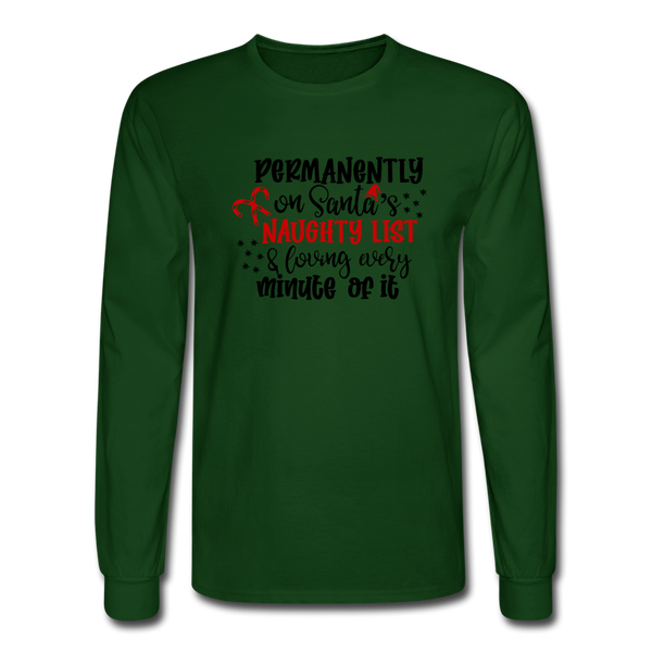 1093 4/4S Permanently On Naughty List PREMIUM TSHIRT - forest green