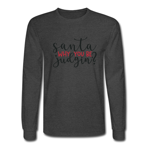 1095 4/4S Santa Why You Be Judgin? PREMIUM TSHIRT - heather black