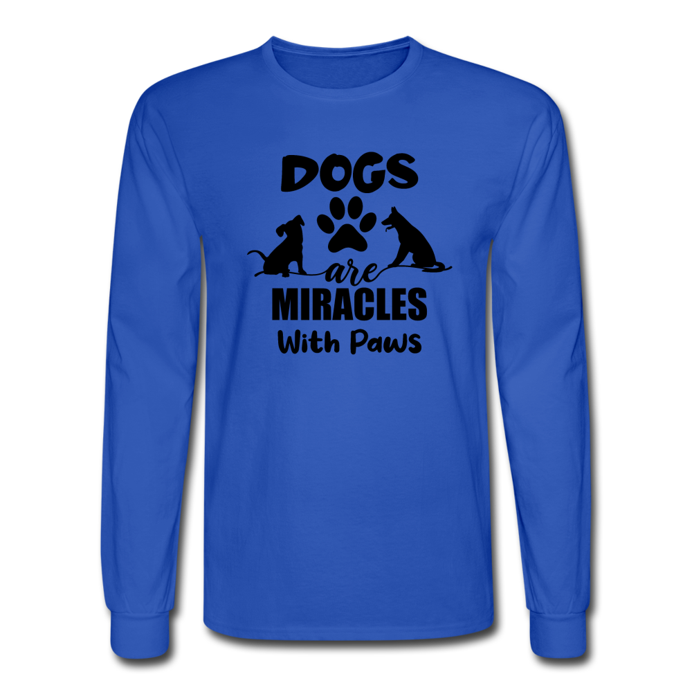 1127 4/4S Dogs Are Miracles PREMIUM TSHIRT - royal blue