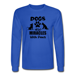 1127 4/4S Dogs Are Miracles PREMIUM TSHIRT - royal blue