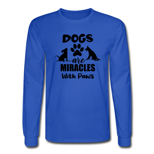 1127 4/4S Dogs Are Miracles PREMIUM TSHIRT - royal blue