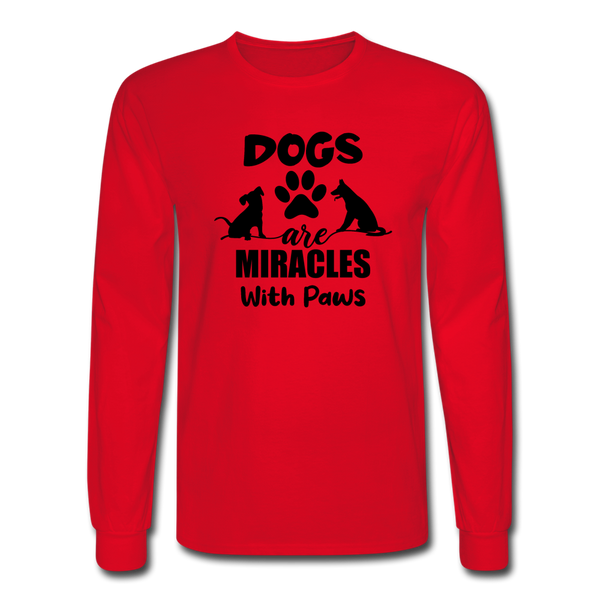 1127 4/4S Dogs Are Miracles PREMIUM TSHIRT - red