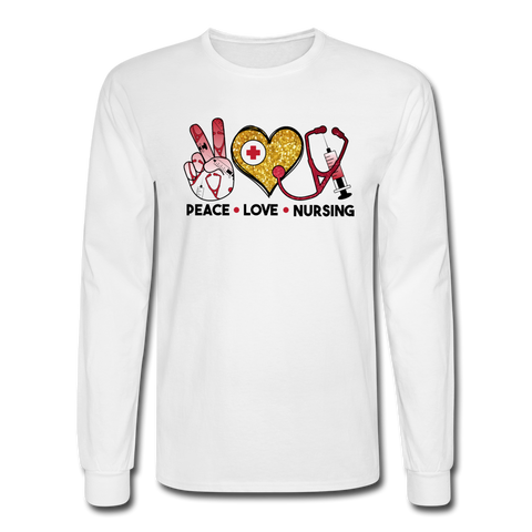 1126 4/4S Peace Love Nursing PREMIUM TSHIRT - white