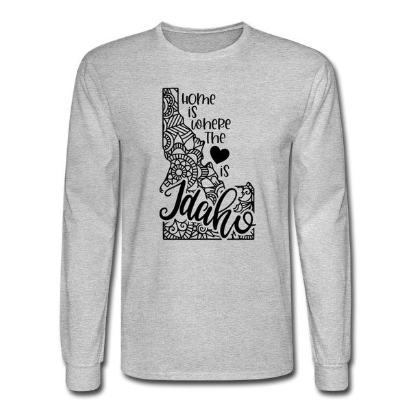 1152 4/4S Home Is Idaho PREMIUM TSHIRT - heather gray