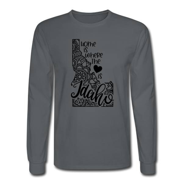 1152 4/4S Home Is Idaho PREMIUM TSHIRT - charcoal