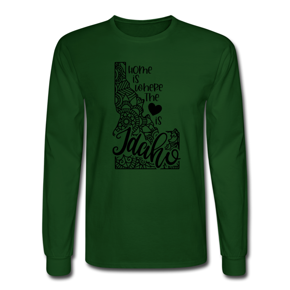 1152 4/4S Home Is Idaho PREMIUM TSHIRT - forest green