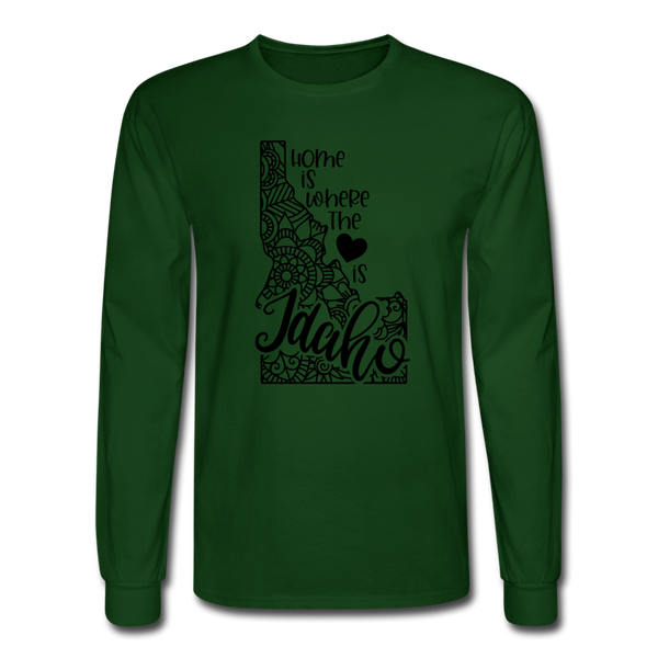 1152 4/4S Home Is Idaho PREMIUM TSHIRT - forest green