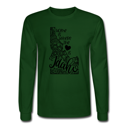 1152 4/4S Home Is Idaho PREMIUM TSHIRT - forest green