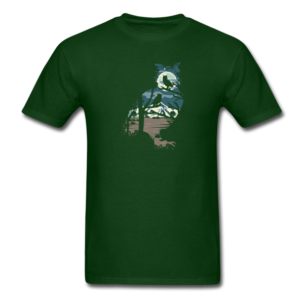 1340 1/4S Owl PREMIUM TSHIRT - forest green