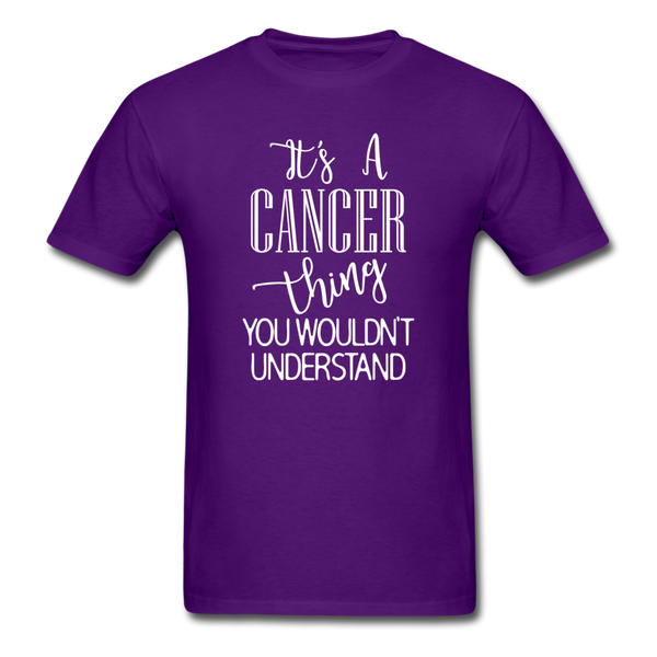 1397 1/4S It's A Cancer Thing PREMIUM TSHIRT - purple