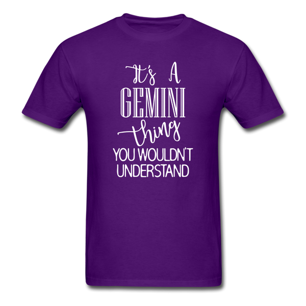 1396 1/4S It's A Gemini Thing PREMIUM TSHIRT - purple