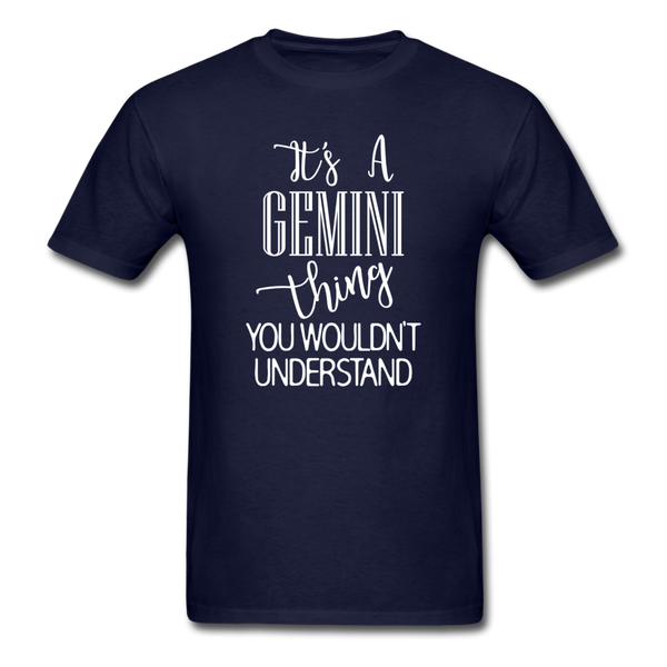 1396 1/4S It's A Gemini Thing PREMIUM TSHIRT - navy