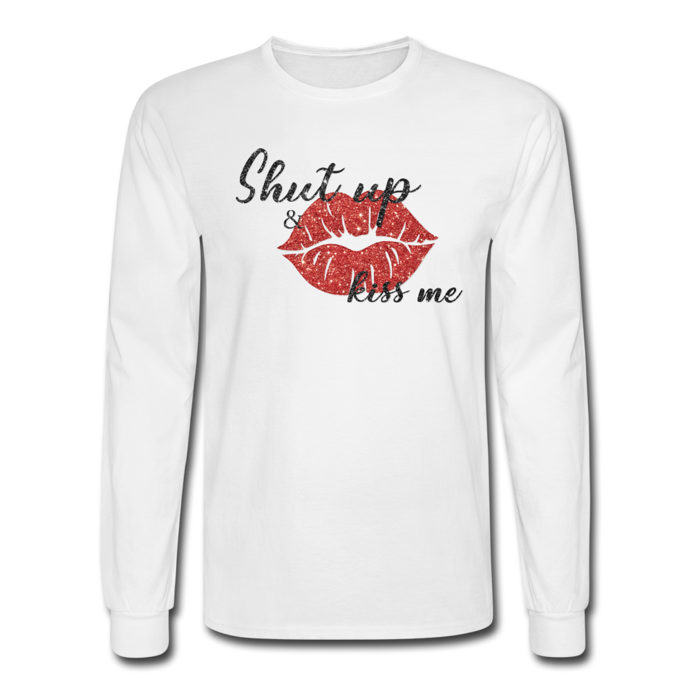 1481 4/4S Shut Up & Kiss Me PREMIUM TSHIRT - white