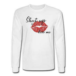 1481 4/4S Shut Up & Kiss Me PREMIUM TSHIRT - white