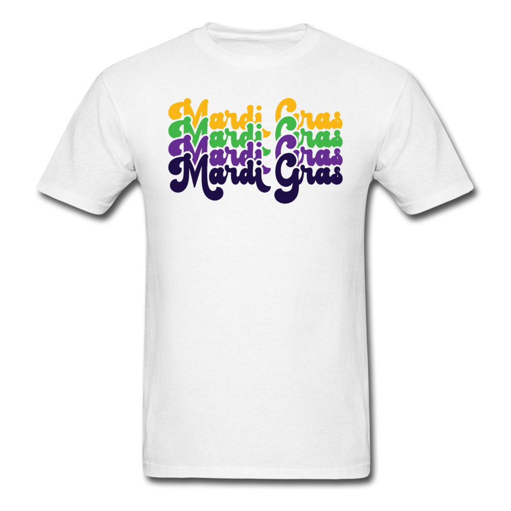 1482 1/4S Mardi Gras Retro PREMIUM TSHIRT - white