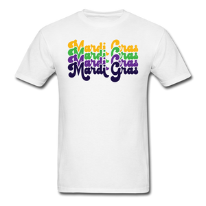 1482 1/4S Mardi Gras Retro PREMIUM TSHIRT - white