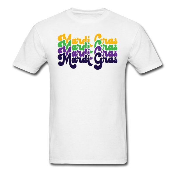 1482 1/4S Mardi Gras Retro PREMIUM TSHIRT - white