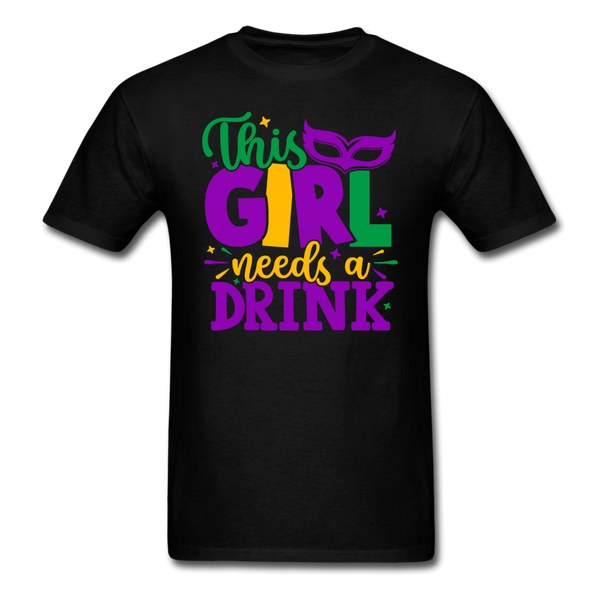 1484 1/4S This Girl Needs A Drink PREMIUM TSHIRT - black