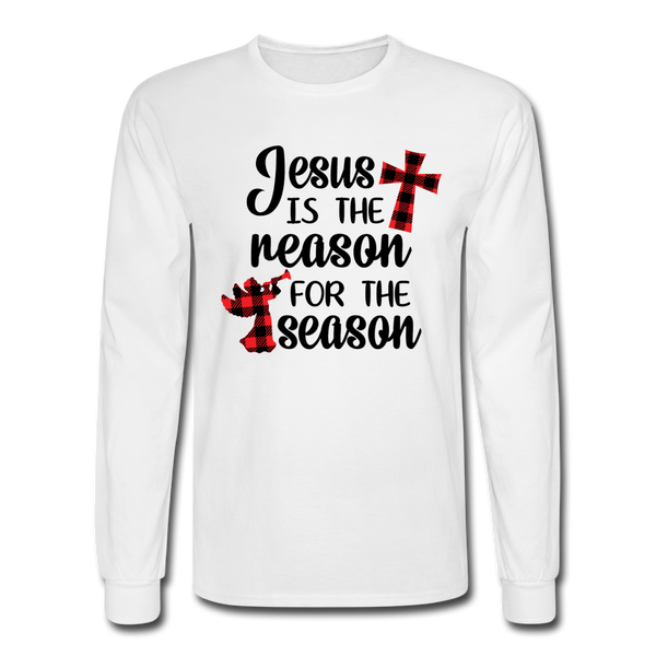 1025 4/4S Jesus Is The Reason For The Season PREMIUM TSHIRT - white