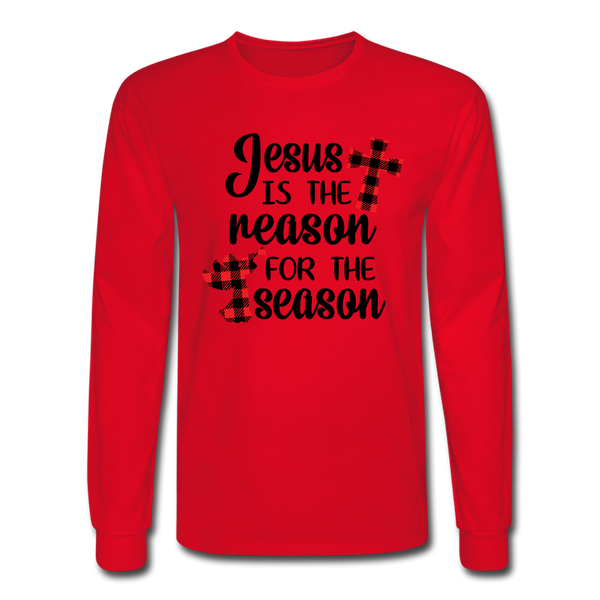 1025 4/4S Jesus Is The Reason For The Season PREMIUM TSHIRT - red