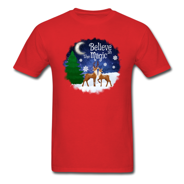 1053 1/4S Believe In The Magic PREMIUM TSHIRT - red