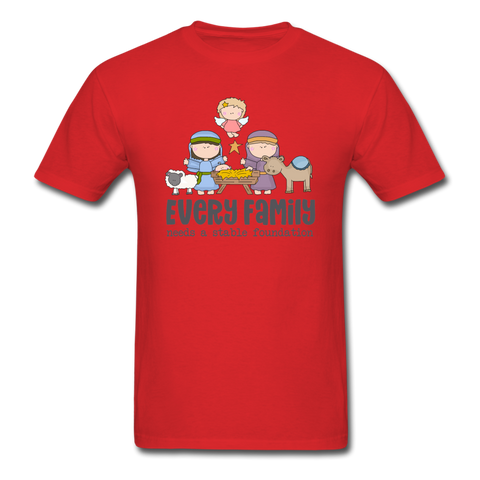 1096 1/4S Every Family PREMIUM TSHIRT - red