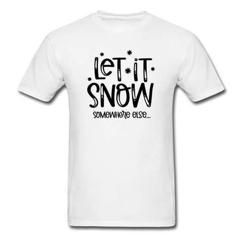 1087 1/4S Let It Snow PREMIUM TSHIRT - white