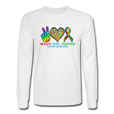 1116 4/4S Autism Awareness Accept Love Understand PREMIUM TSHIRT - white