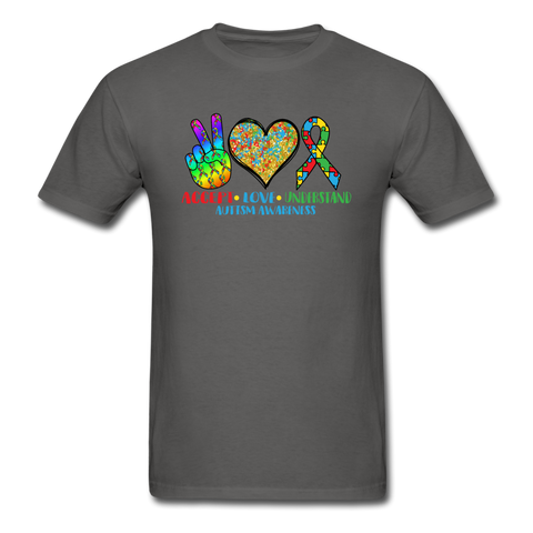 1116 1/4S Autism Awareness Accept Love Understand PREMIUM TSHIRT - charcoal