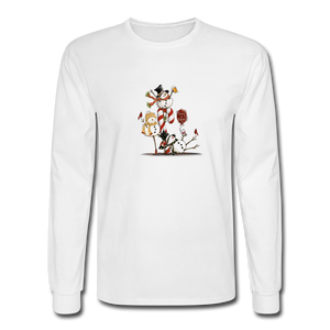 1217 4/4S Snowmen Party PREMIUM TSHIRT - white