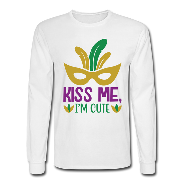 1438 4/4S Kiss Me I'm Cute PREMIUM TSHIRT - white
