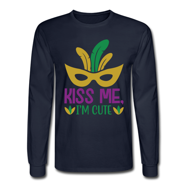 1438 4/4S Kiss Me I'm Cute PREMIUM TSHIRT - navy