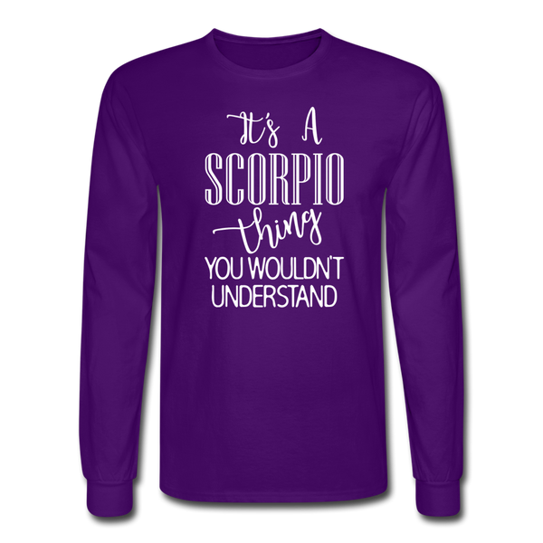 1401 4/4S It's A Scorpio Thing PREMIUM TSHIRT - purple