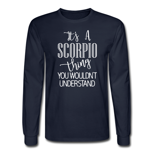 1401 4/4S It's A Scorpio Thing PREMIUM TSHIRT - navy