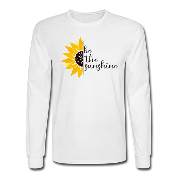 1417 4/4S Be The Sunshine Half Sunflower PREMIUM TSHIRT - white