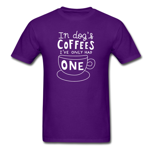 1010 1/4S In Dog's Coffees PREMIUM TSHIRT - purple