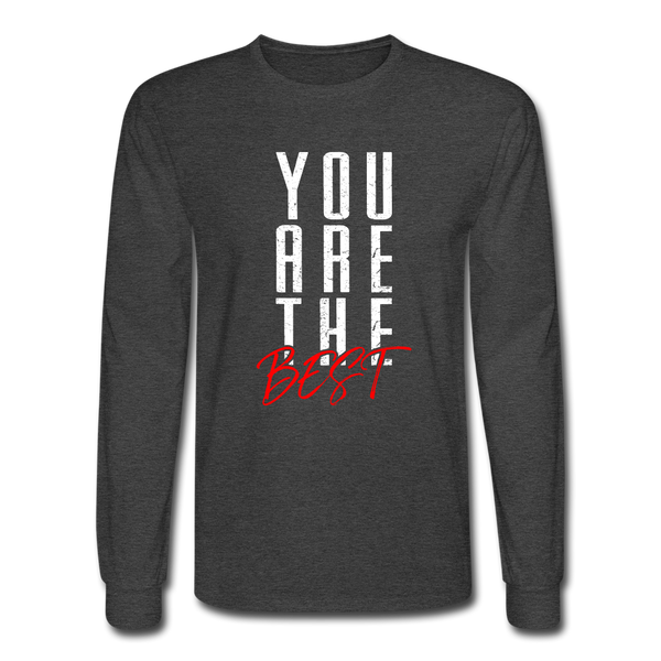 1037 4/4S You Are The Best PREMIUM TSHIRT - heather black