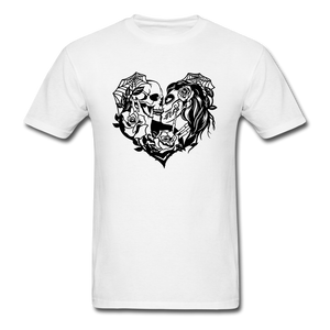 1466 1/4S Skull Love PREMIUM TSHIRT - white