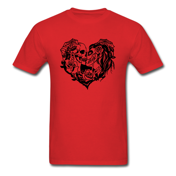 1466 1/4S Skull Love PREMIUM TSHIRT - red