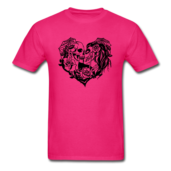 1466 1/4S Skull Love PREMIUM TSHIRT - fuchsia