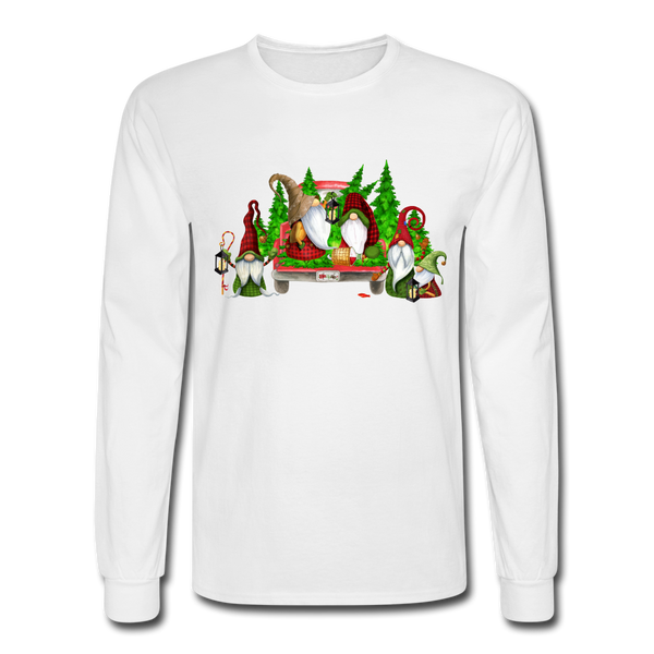 1081 4/4S Christmas Gnomes W/ Truck PREMIUM TSHIRT - white