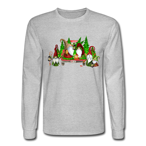 1081 4/4S Christmas Gnomes W/ Truck PREMIUM TSHIRT - heather gray