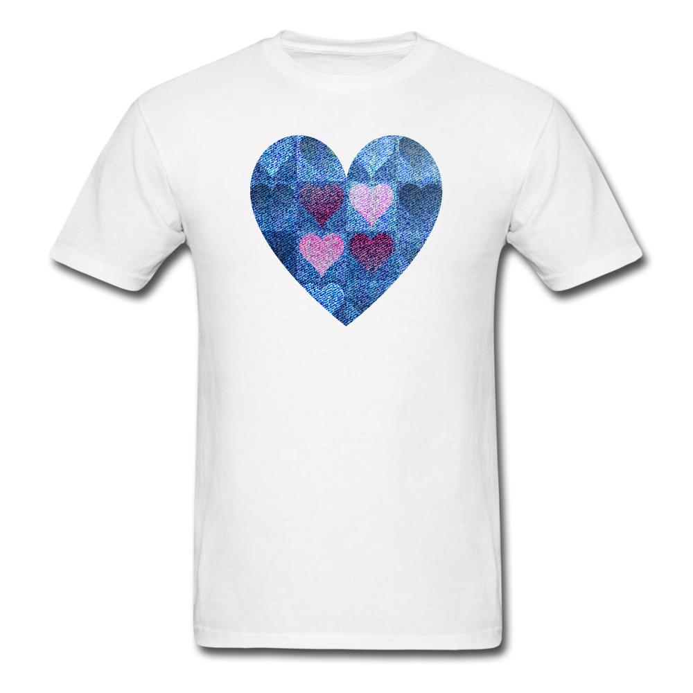 8119 1/4S Call Me Sweatheart Heart PREMIUM TSHIRT - white