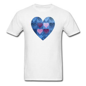 8119 1/4S Call Me Sweatheart Heart PREMIUM TSHIRT - white