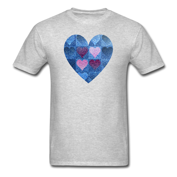 8119 1/4S Call Me Sweatheart Heart PREMIUM TSHIRT - heather gray