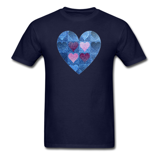 8119 1/4S Call Me Sweatheart Heart PREMIUM TSHIRT - navy