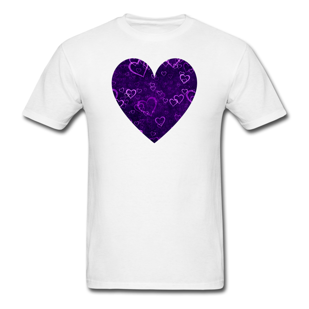 8122 1/4S Together at Twilight Heart PREMIUM TSHIRT - white