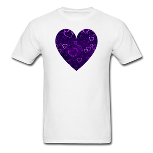 8122 1/4S Together at Twilight Heart PREMIUM TSHIRT - white