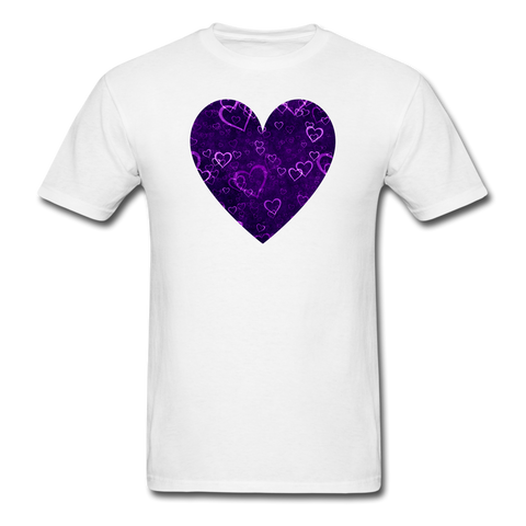 8122 1/4S Together at Twilight Heart PREMIUM TSHIRT - white